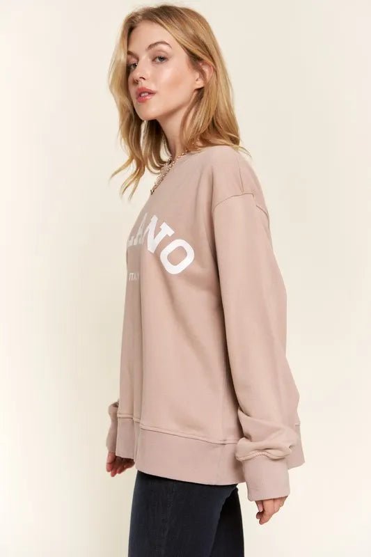 And The Why Washed Milano Pullover Sweatshirt - Grace & Grit Boutique