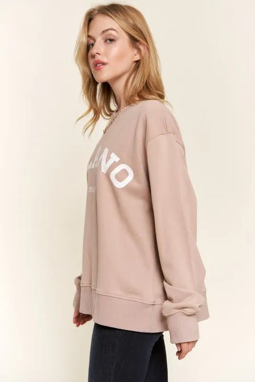 And The Why Washed Milano Pullover Sweatshirt - Grace & Grit Boutique