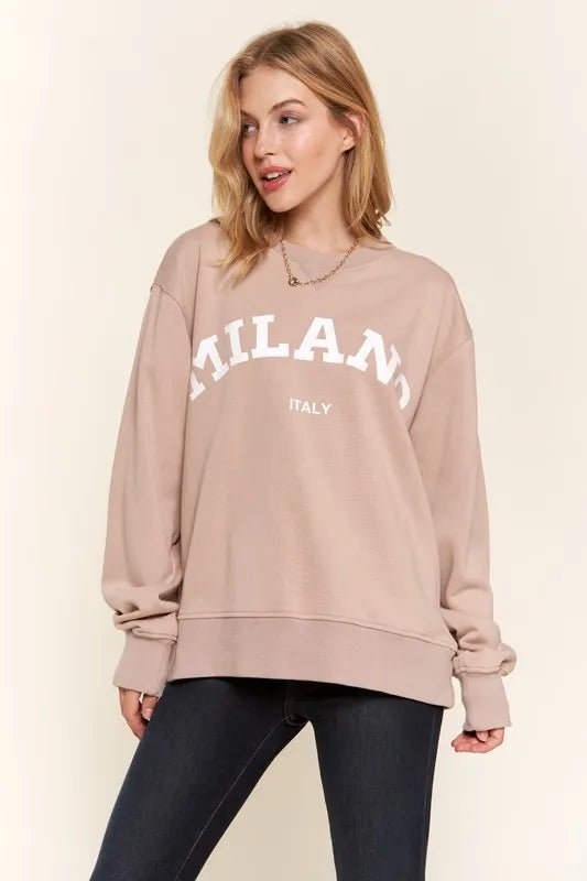 And The Why Washed Milano Pullover Sweatshirt - Grace & Grit Boutique