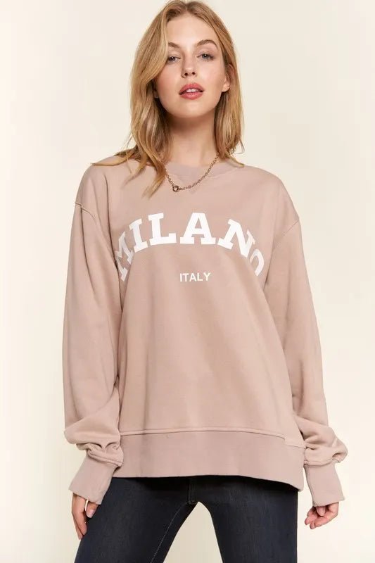 And The Why Washed Milano Pullover Sweatshirt - Grace & Grit Boutique