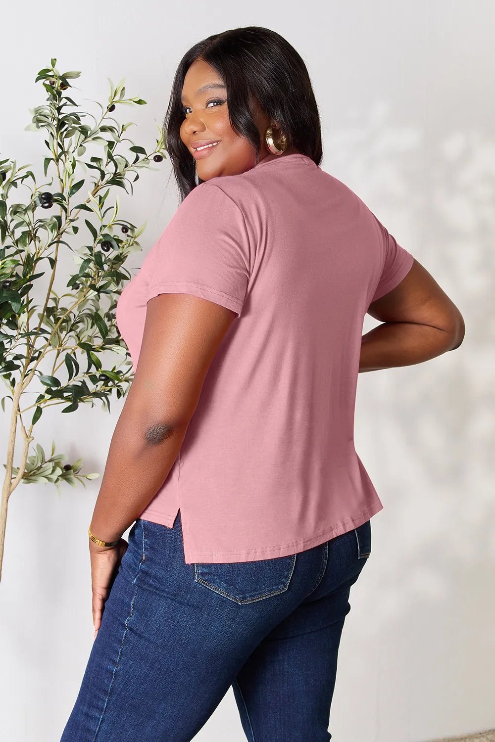 Basic Bae Full Size Round Neck Short Sleeve T-Shirt by Trendsi