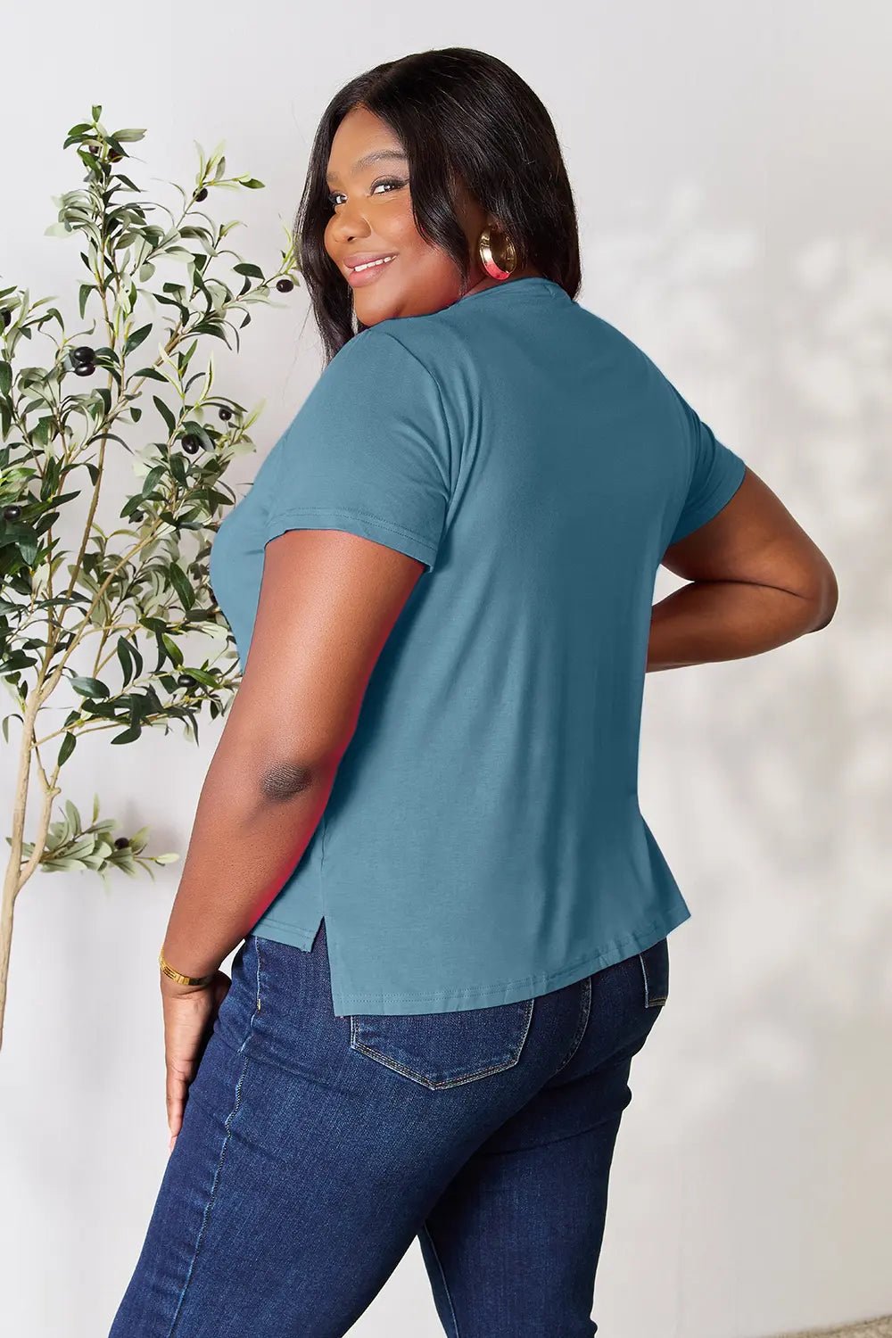 Basic Bae Full Size Round Neck Short Sleeve T-Shirt - Grace & Grit Boutique