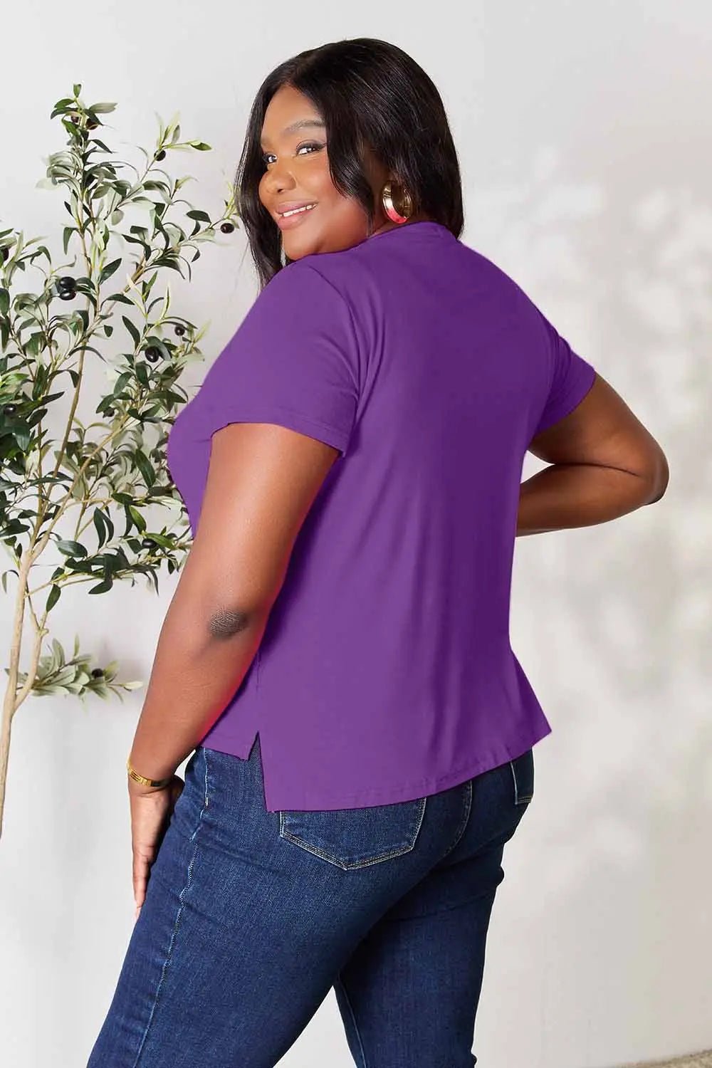 Basic Bae Full Size Round Neck Short Sleeve T-Shirt by Trendsi