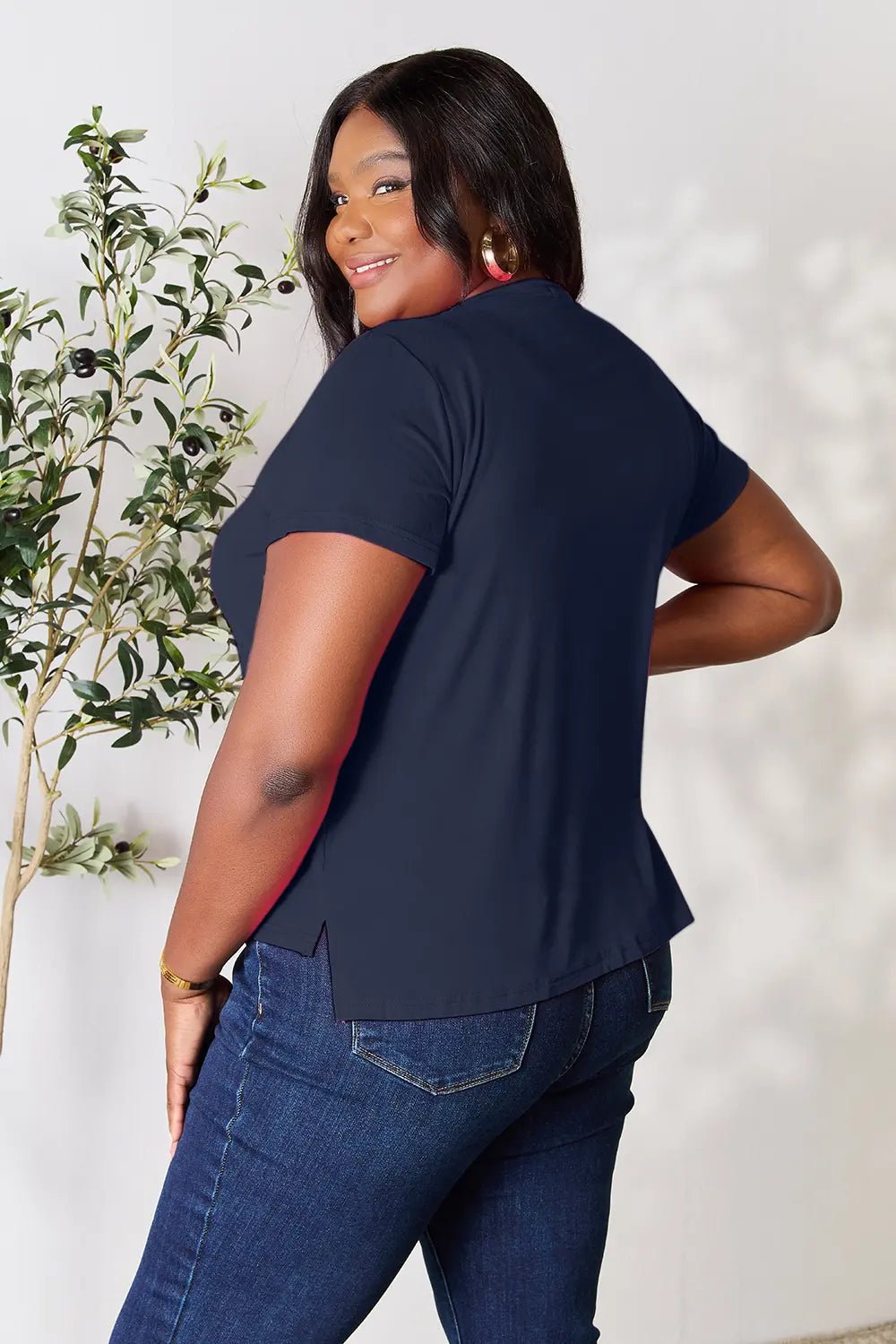 Basic Bae Full Size Round Neck Short Sleeve T-Shirt - Grace & Grit Boutique