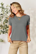 Basic Bae Full Size Round Neck Short Sleeve T-Shirt - Grace & Grit Boutique