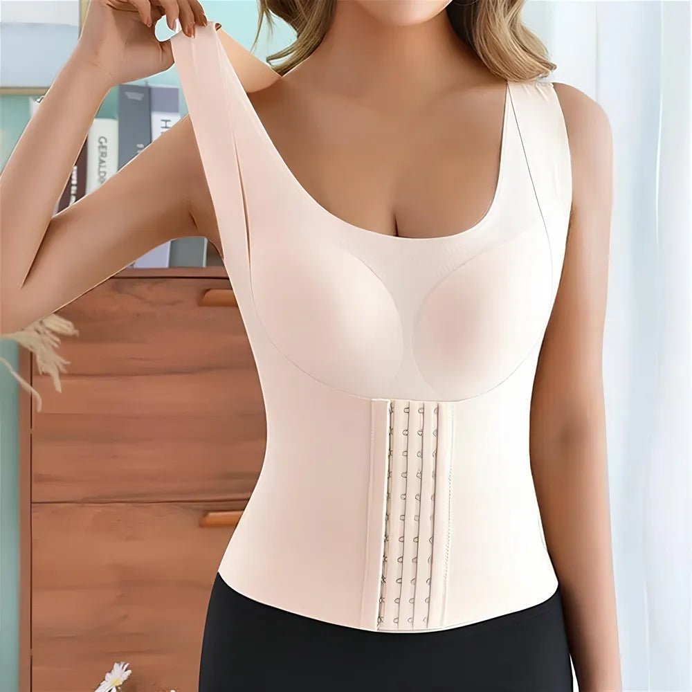 Basic Bae Scoop Neck Shapewear Tank with Removable Paddings - Grace & Grit Boutique