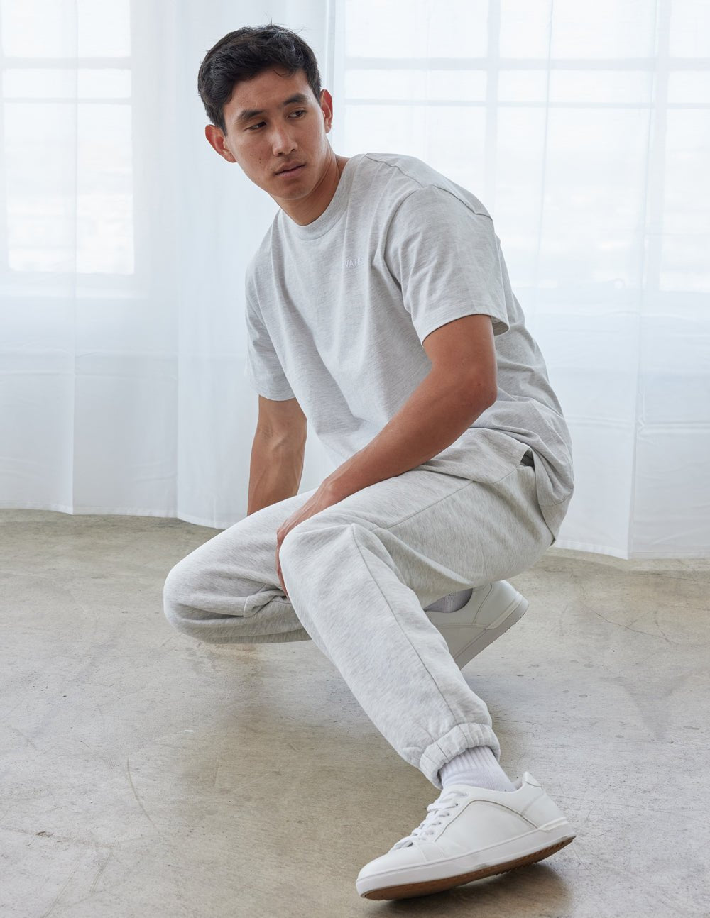 Basics Cloud Grey Unisex Tee - Grace & Grit Boutique