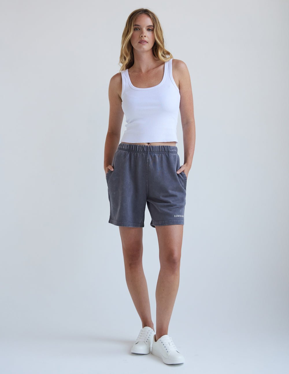 Basics Smoke Grey Women's Short - Grace & Grit Boutique