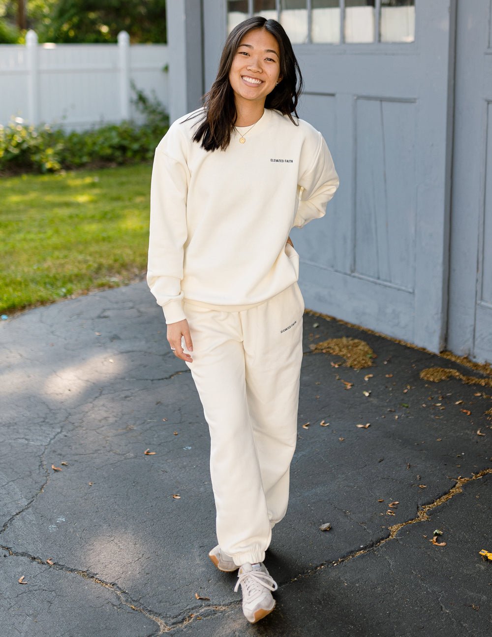 Basics White Sand Unisex Sweatpant - Grace & Grit Boutique