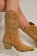 Beast Fashion Rhinestone Detail Point Toe Boots - Grace & Grit Boutique