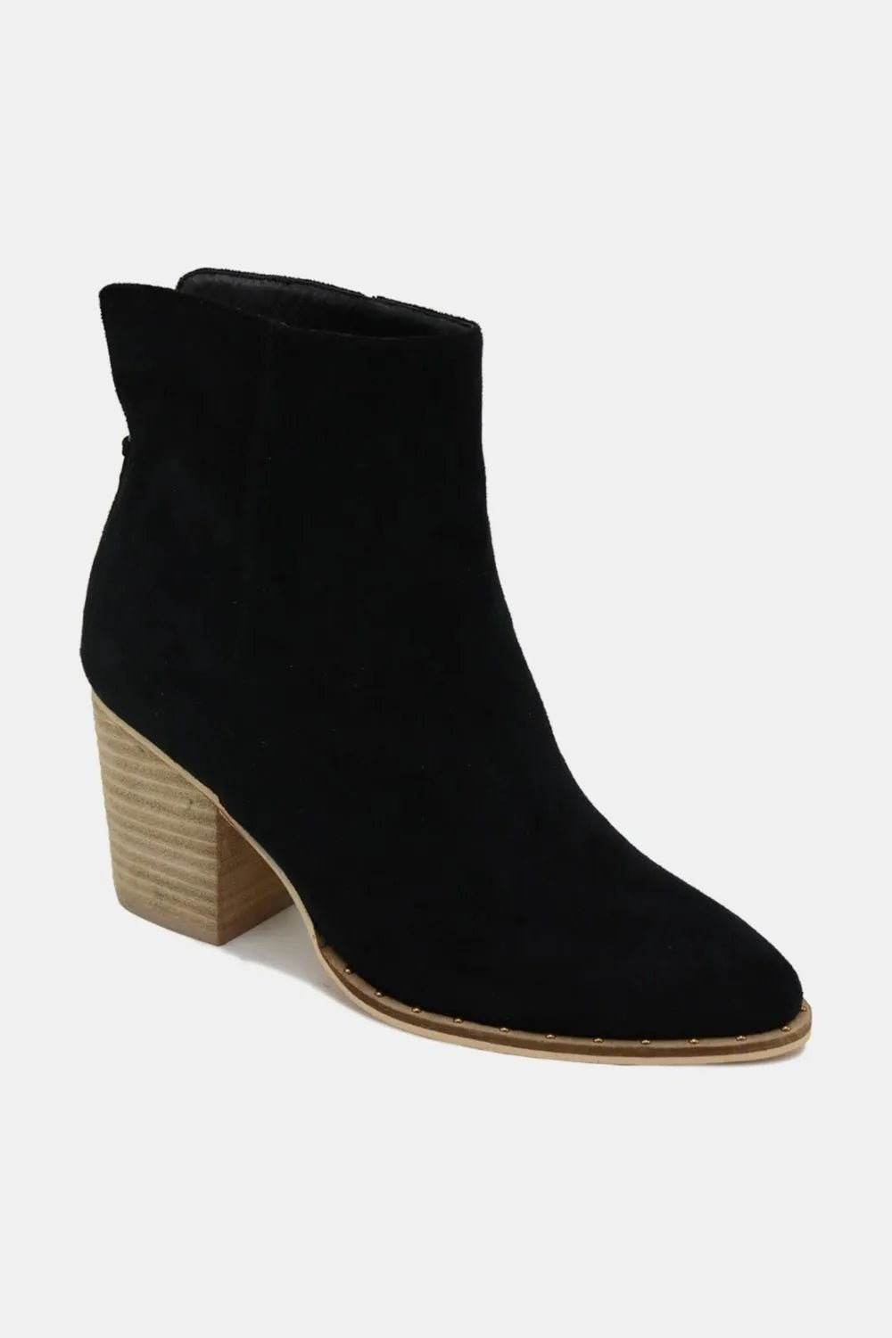 Beast Fashion Suede Point Toe Ankle Booties - Grace & Grit Boutique