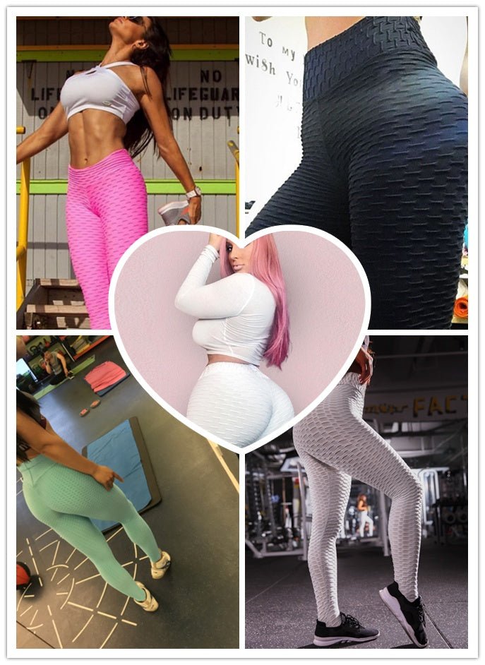 Booty Lifting Anti Cellulite Scrunch Leggings Without Pocket - Grace & Grit Boutique