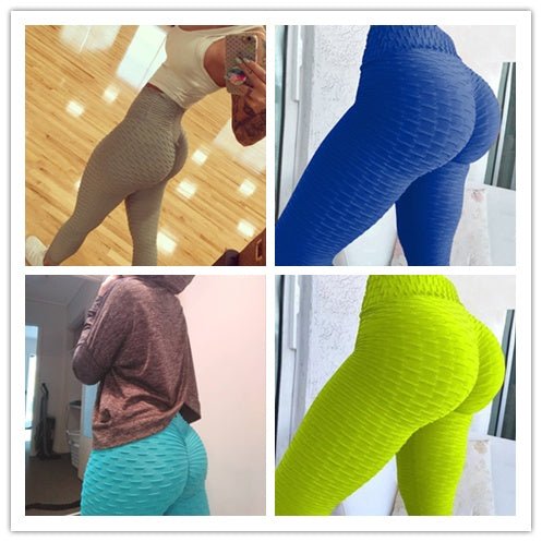 Booty Lifting Anti Cellulite Scrunch Leggings Without Pocket - Grace & Grit Boutique