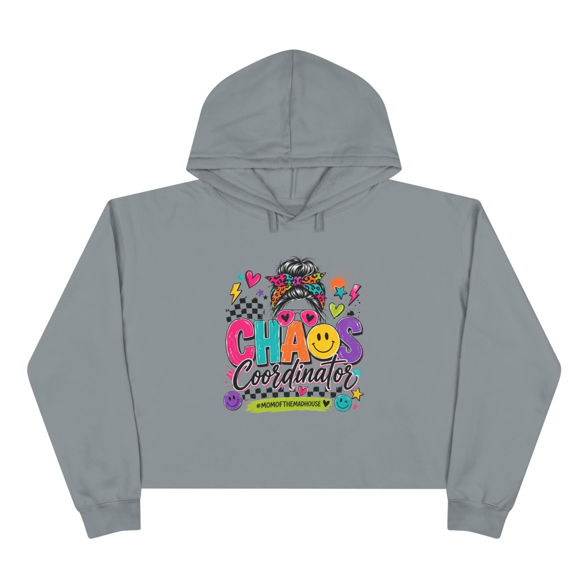 Chaos Coordinator Crop Hoodie | Mom Graphic Sweatshirt - Grace & Grit Boutique