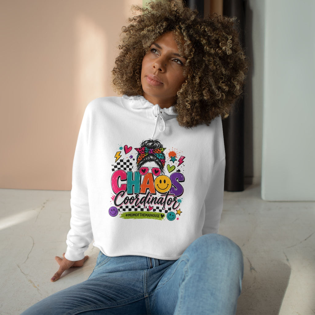 Chaos Coordinator Crop Hoodie | Mom Graphic Sweatshirt - Grace & Grit Boutique