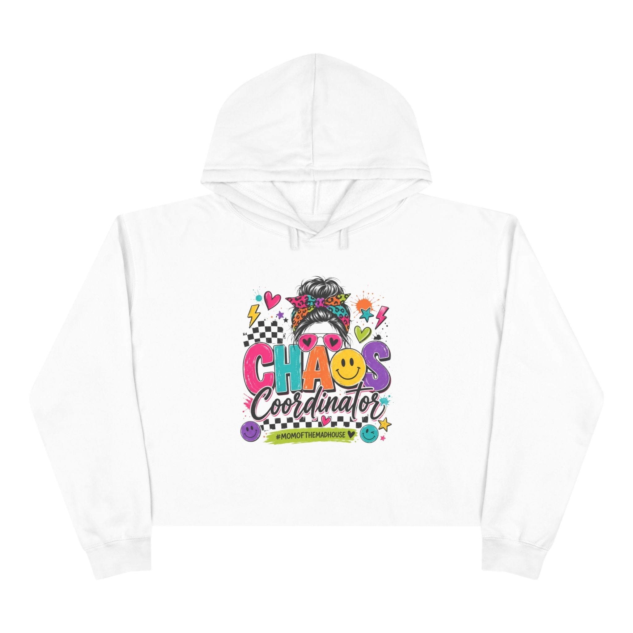 Chaos Coordinator Crop Hoodie | Mom Graphic Sweatshirt - Grace & Grit Boutique