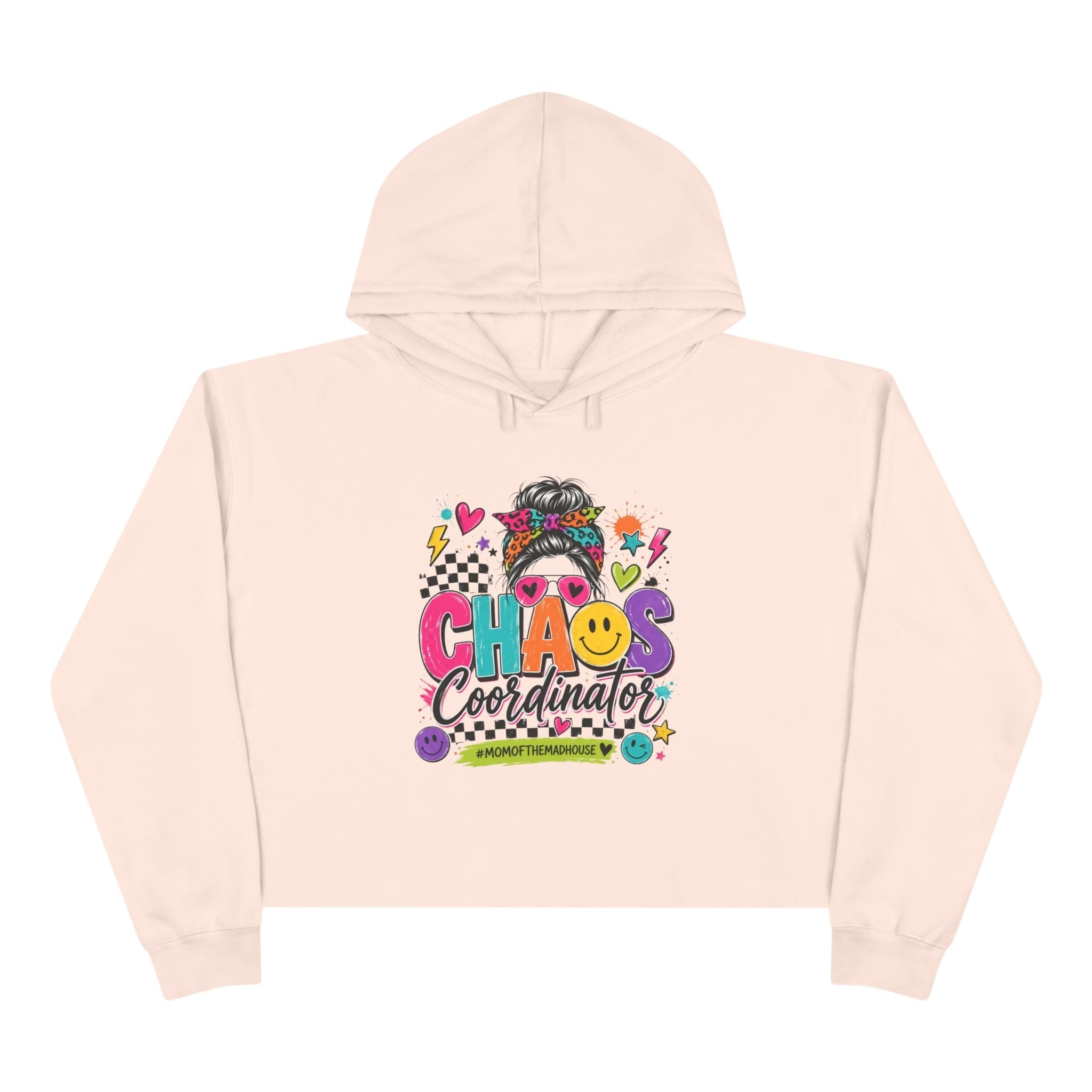 Chaos Coordinator Crop Hoodie | Mom Graphic Sweatshirt - Grace & Grit Boutique