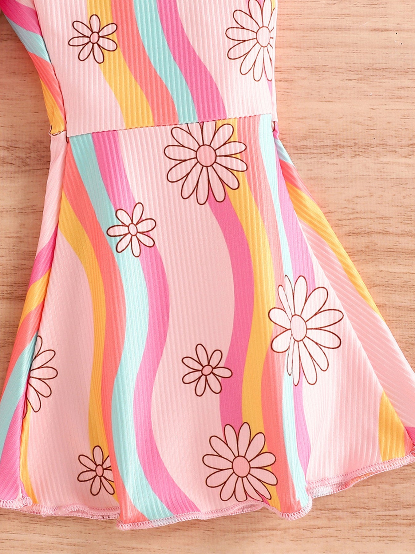 Children's Floral Print Flare Leg Jumpsuit - Grace & Grit Boutique