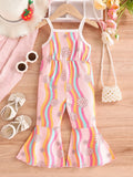 Children's Floral Print Flare Leg Jumpsuit - Grace & Grit Boutique