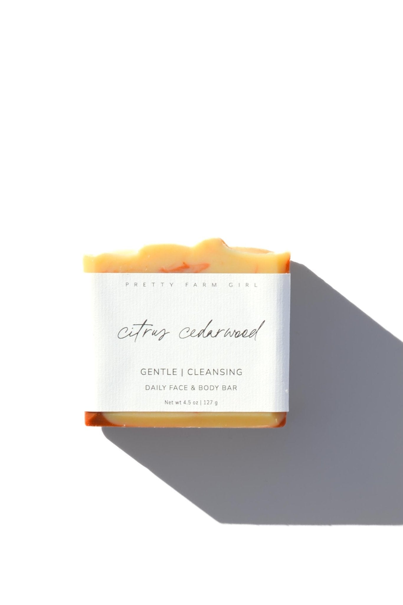 Citrus Cedarwood Handmade Tallow and Goat Milk Soap Bar - Grace & Grit Boutique