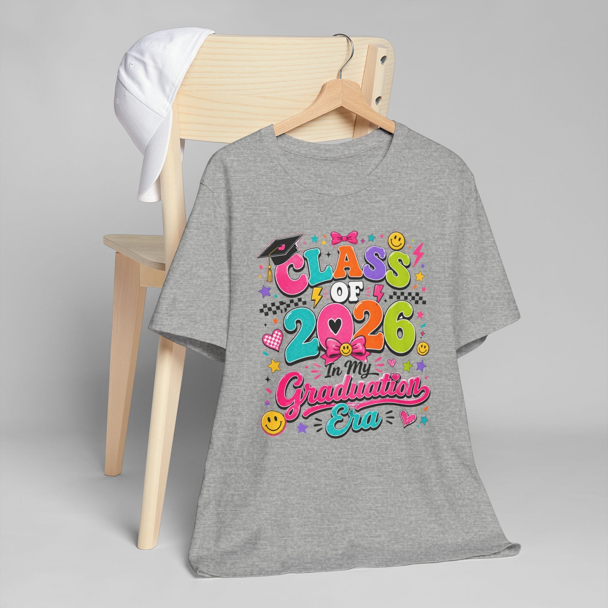 Class of 2026 Senior Graduation T-Shirt Cute Colorful Senior Tee - Grace & Grit Boutique