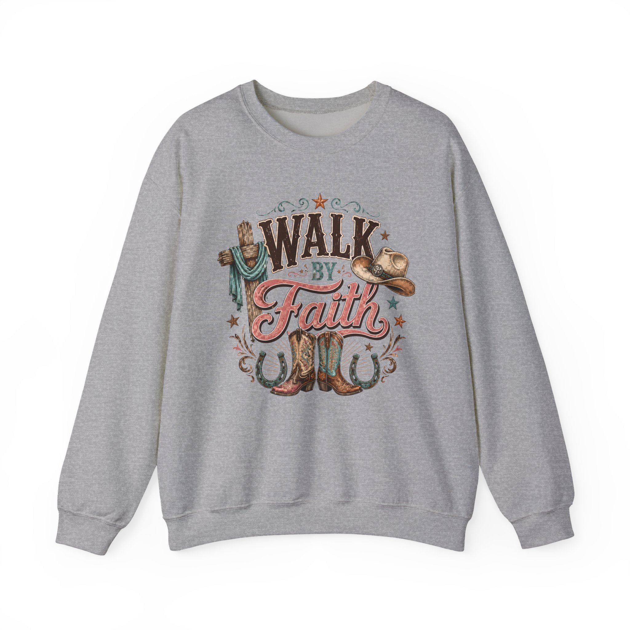 Cozy Mama Cowboy Boots and Hat Sweatshirt - Grace & Grit Boutique