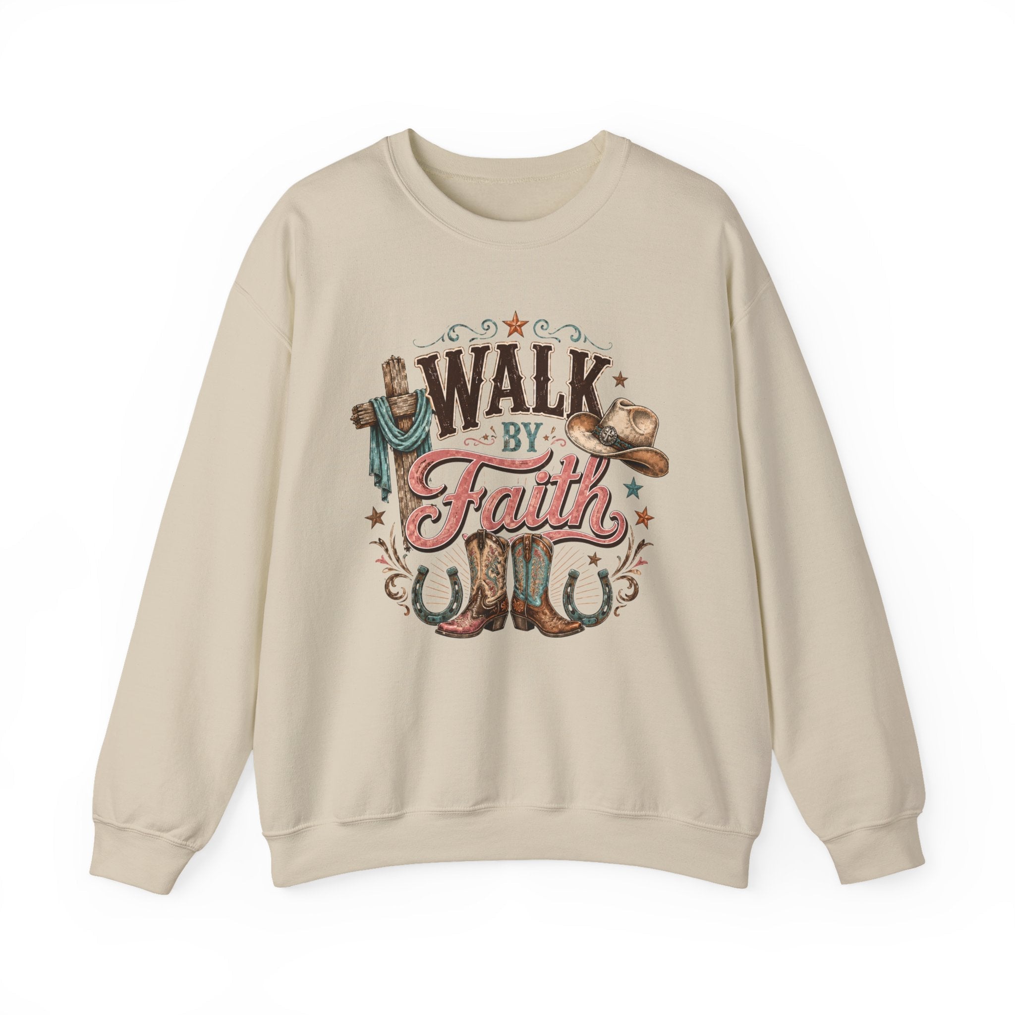 Cozy Mama Cowboy Boots and Hat Sweatshirt - Grace & Grit Boutique