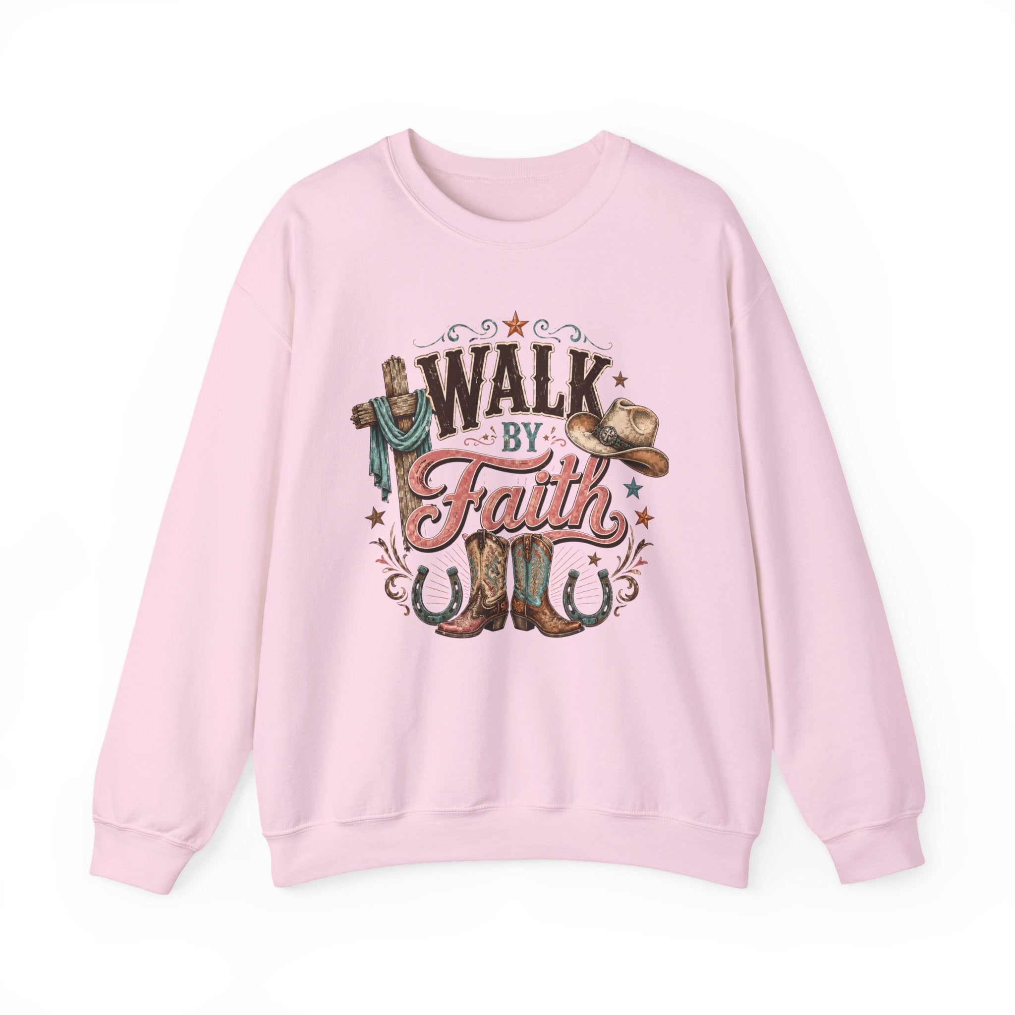 Cozy Mama Cowboy Boots and Hat Sweatshirt - Grace & Grit Boutique