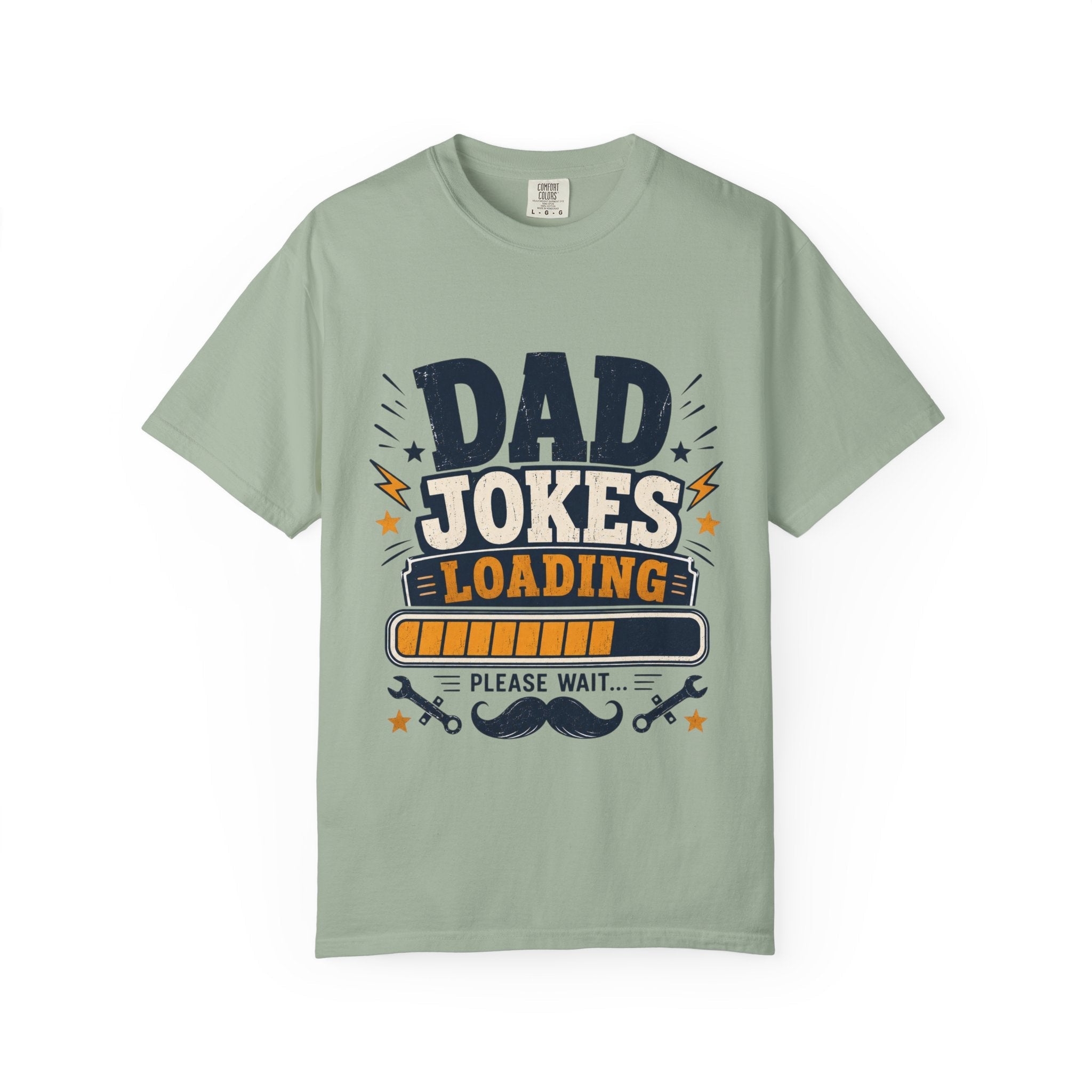 Dad Jokes Loading T-Shirt — Funny Father’s Day/New Dad Gift by Printify