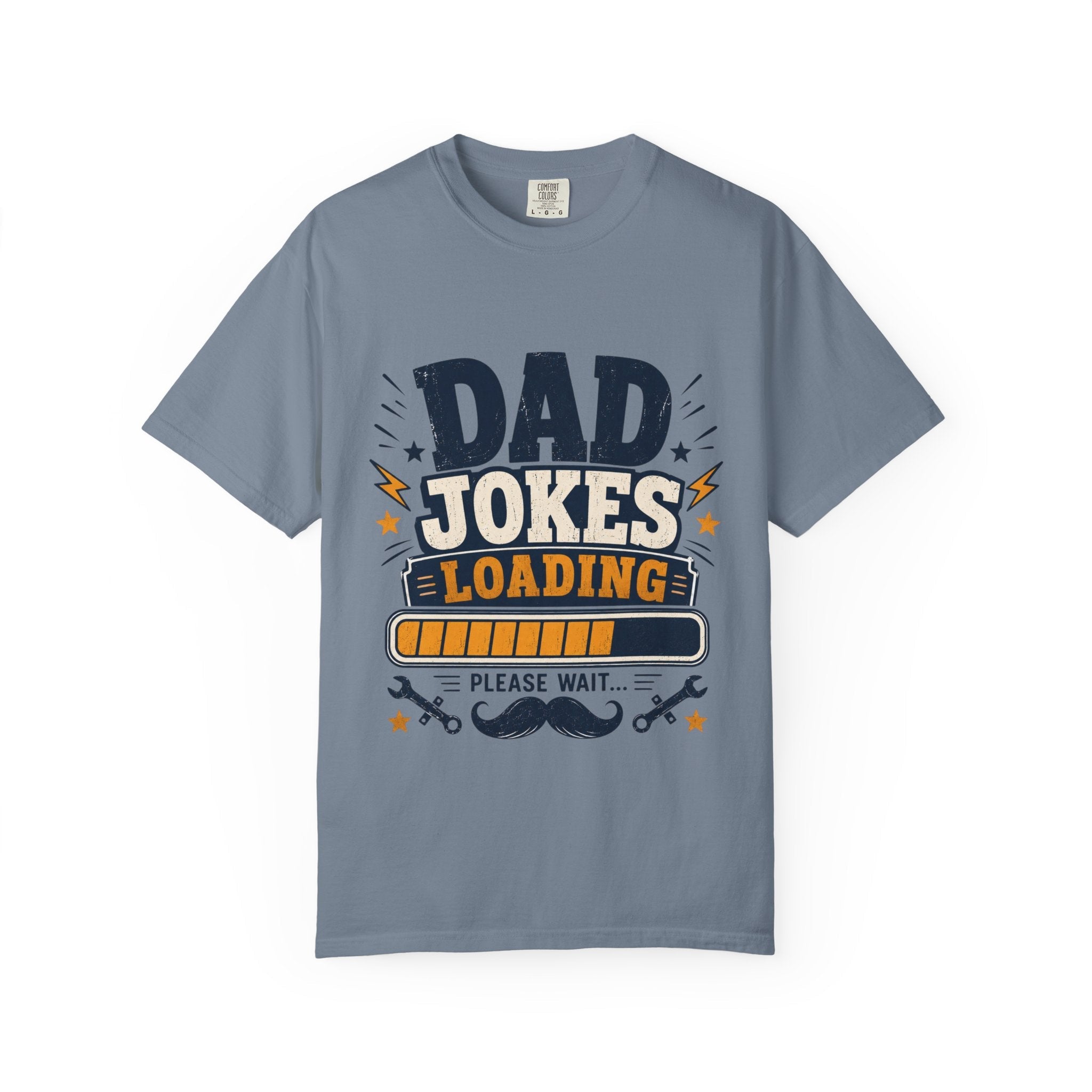 Dad Jokes Loading T-Shirt — Funny Father’s Day/New Dad Gift by Printify