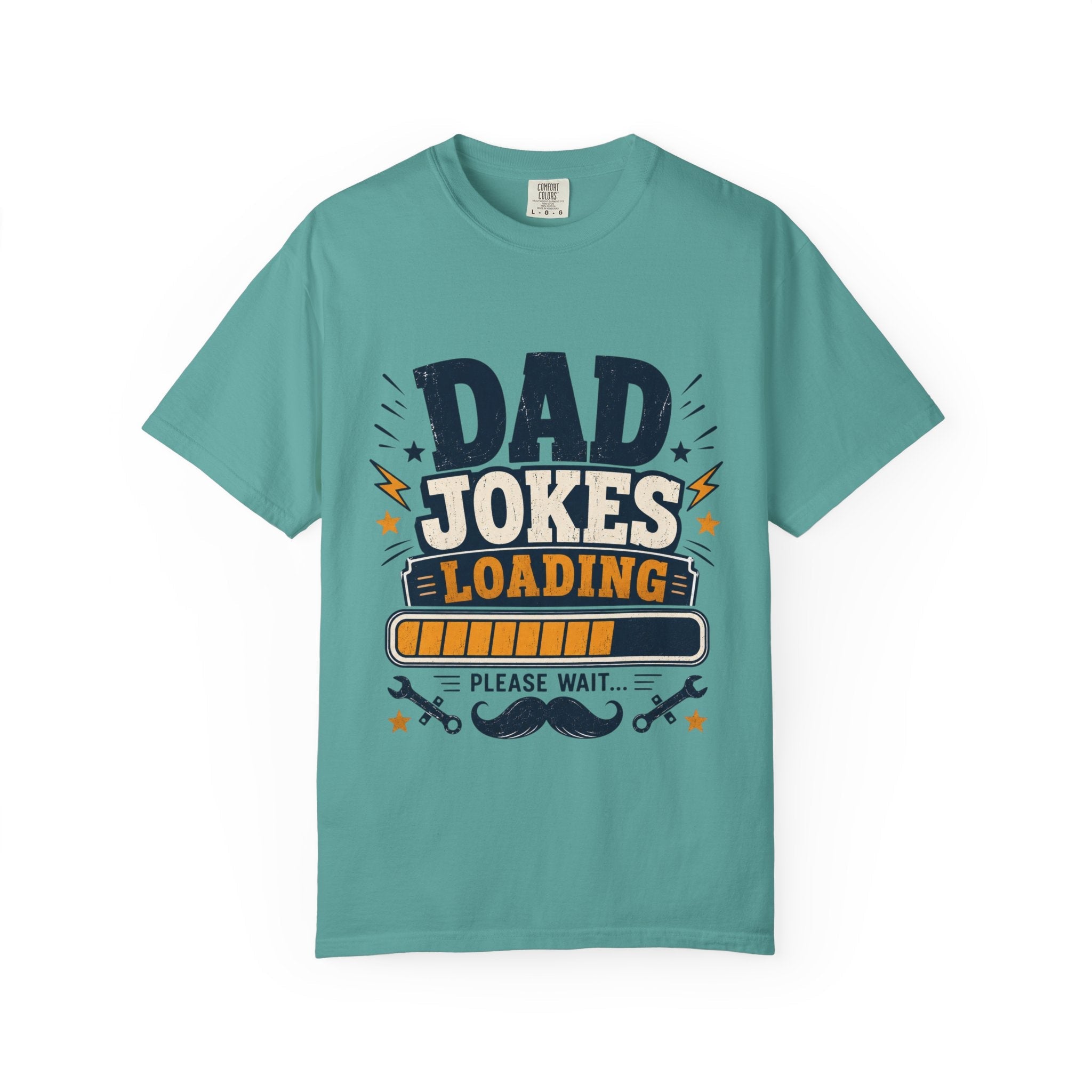 Dad Jokes Loading T-Shirt — Funny Father’s Day/New Dad Gift by Printify