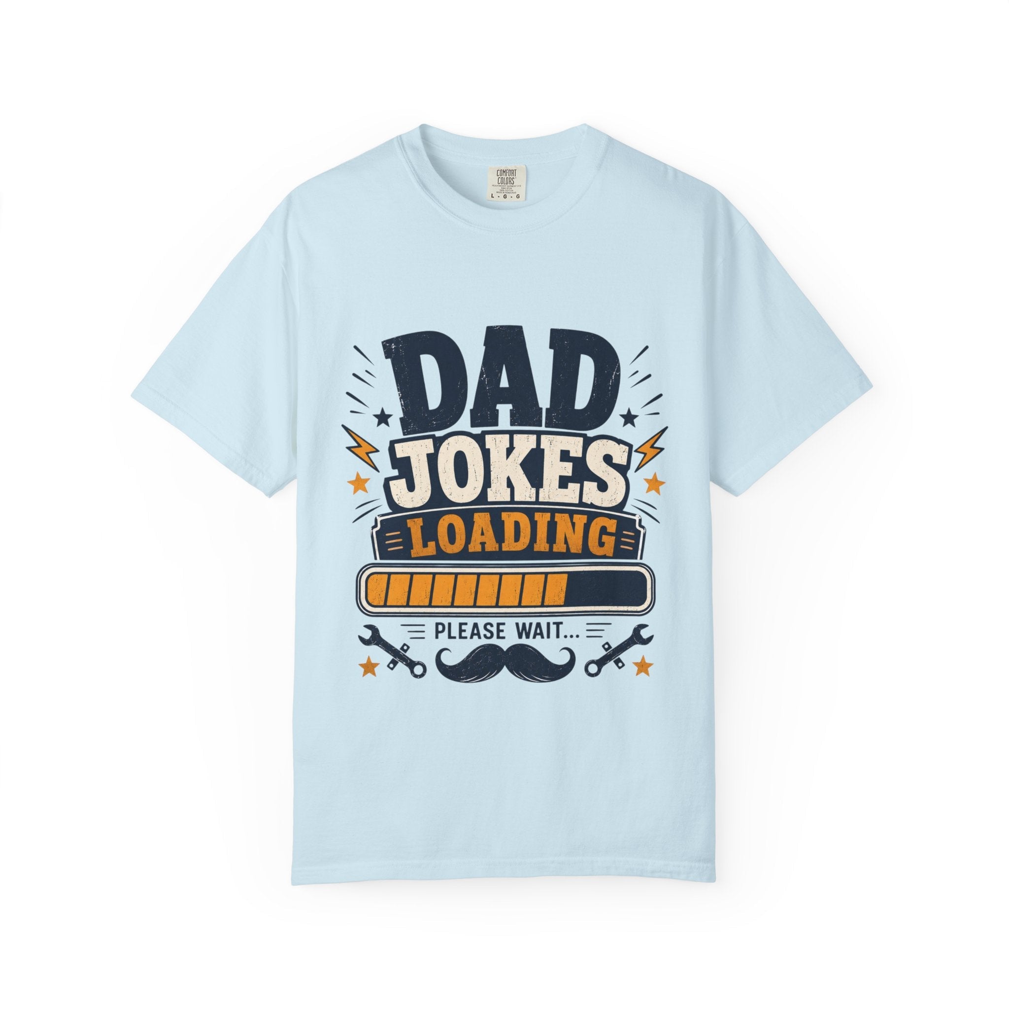 Dad Jokes Loading T-Shirt — Funny Father’s Day/New Dad Gift by Printify
