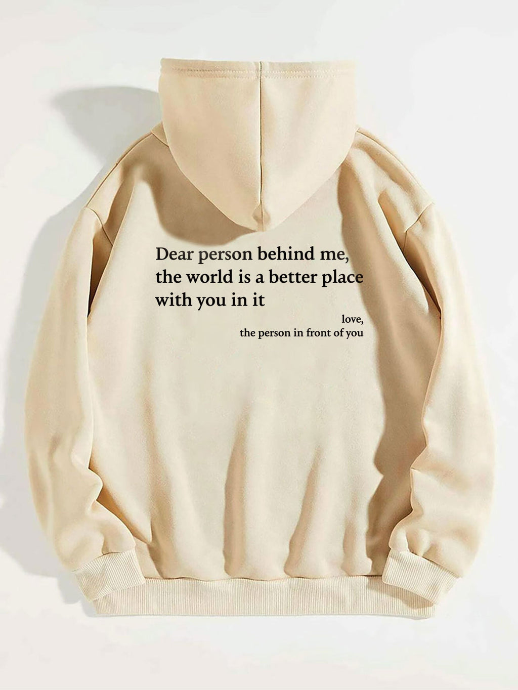 Dear Person Behind Me,the World Is A Better Place,with You In It,love,the Person In Front Of You,Women's Plush Letter Printed Kangaroo Pocket Drawstring Printed Hoodie Unisex Trendy Hoodies - Grace & Grit BoutiqueDear Person Behind Me,the World Is A Better Place,with You In It,love,the Person In Front Of You,Women's Plush Letter Printed Kangaroo Pocket Drawstring Printed Hoodie Unisex Trendy HoodiesHoodieGrace & Grit8Grace & Grit Boutique