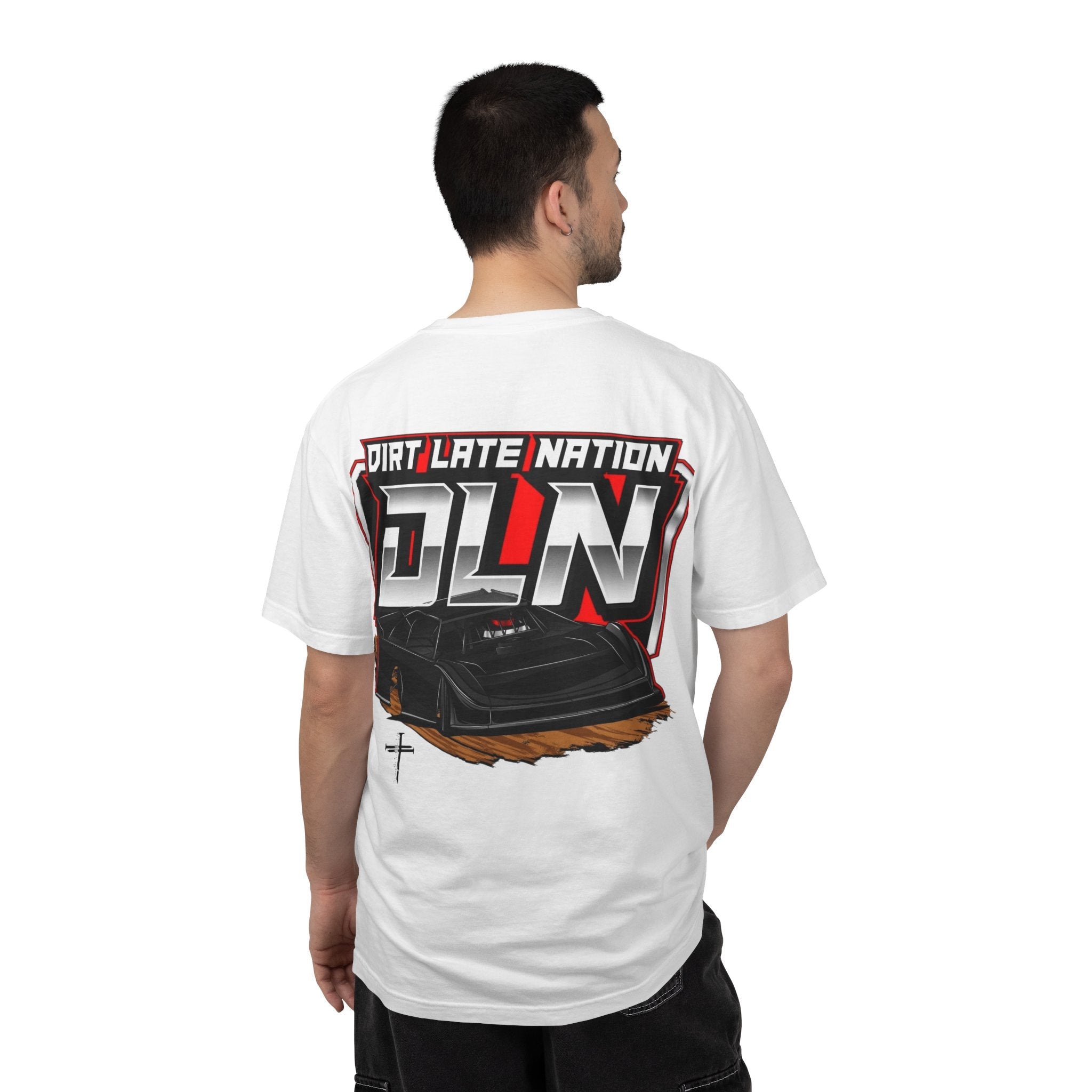 DLN Dirt Late Nation Racing T-Shirt — Dirt Late Model Race Car Tee by Printify