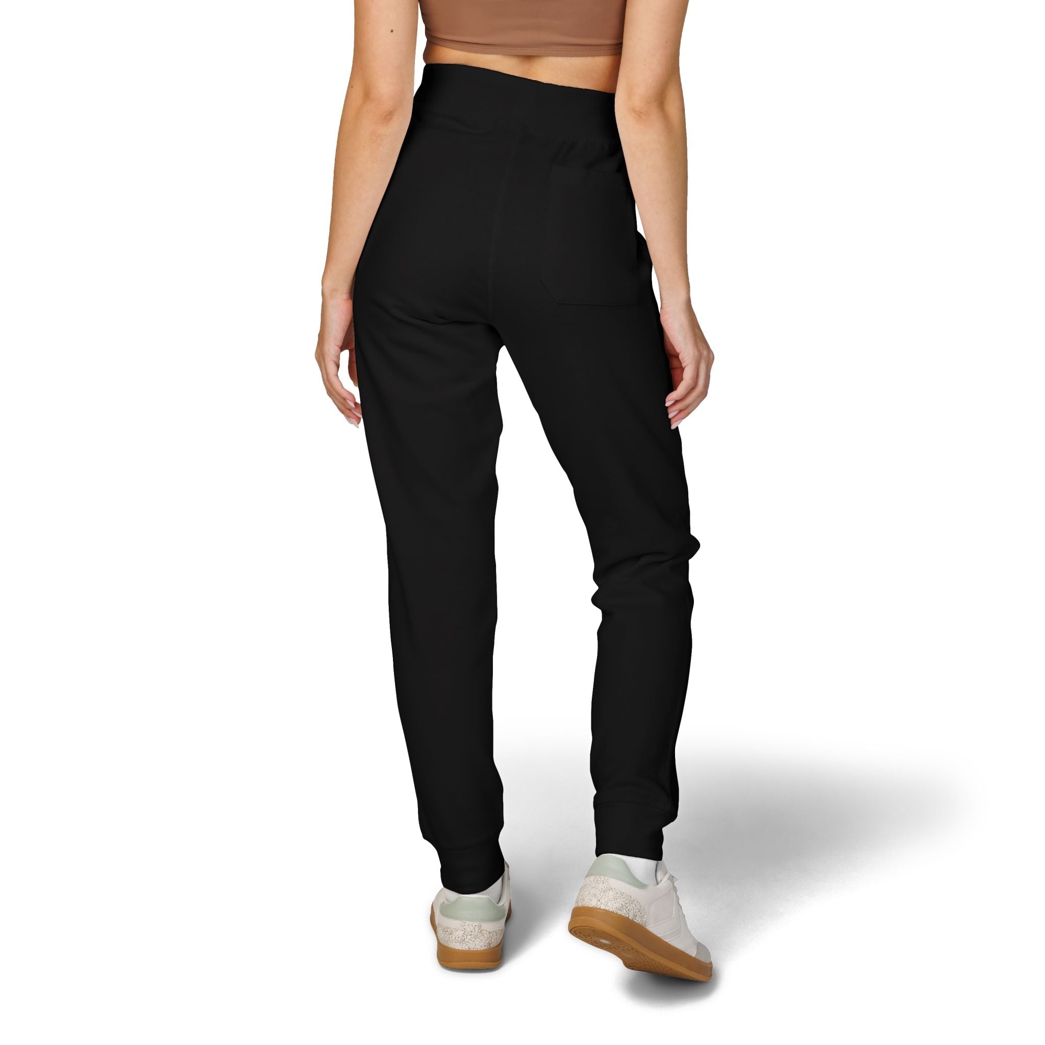 Embroidered 'JESUS' Fleece Sweatpants — Cozy Christian Joggers - Grace & Grit Boutique