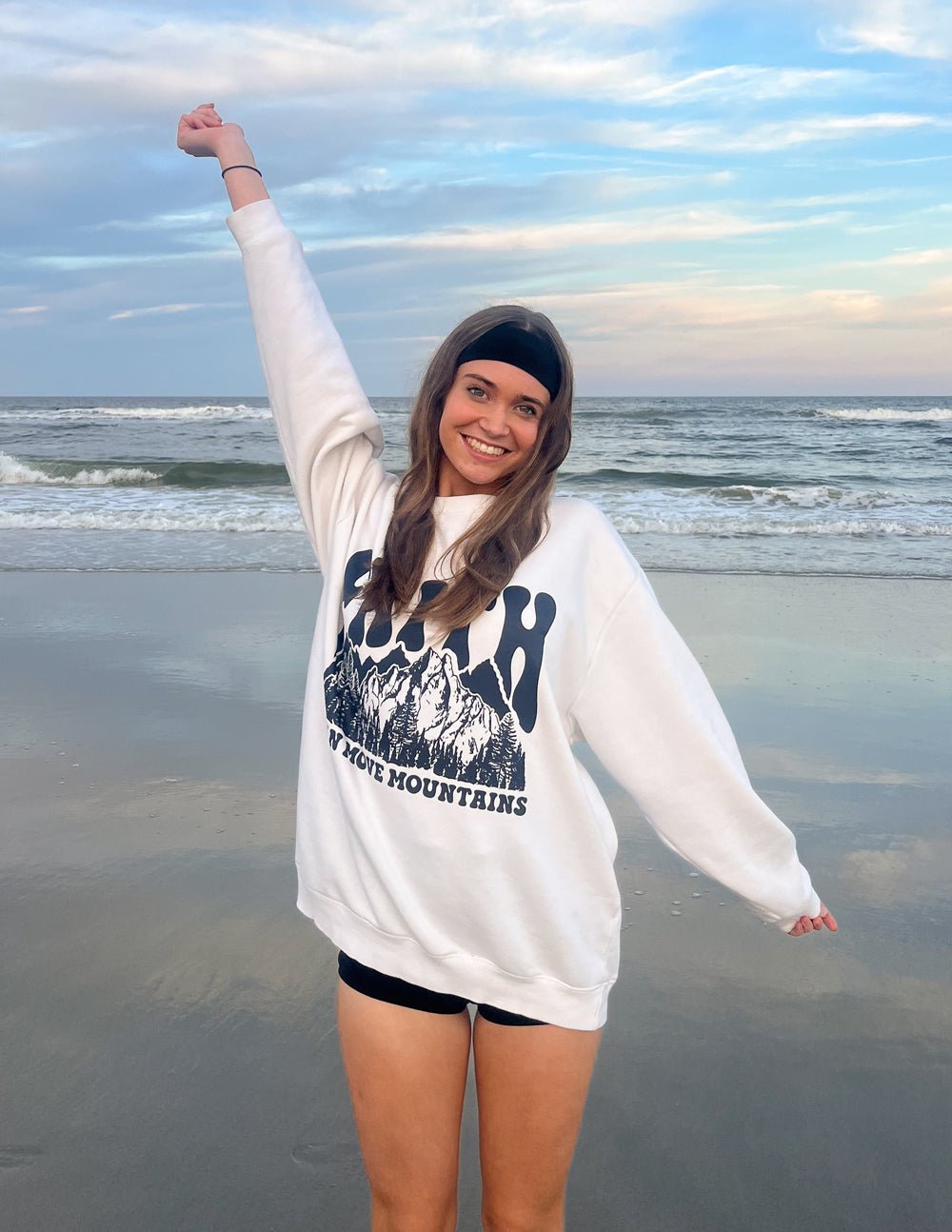 Faith Can Move Mountains Unisex Crewneck - Grace & Grit Boutique