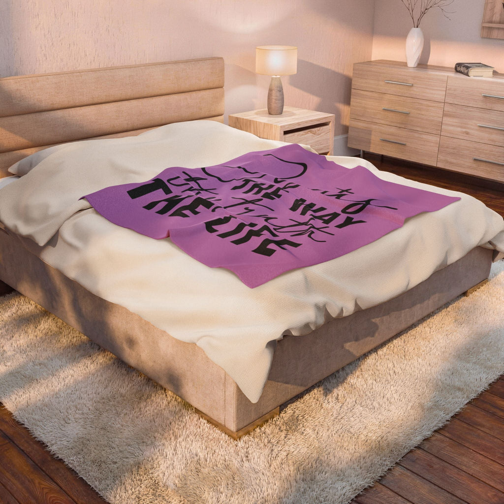 Faith Velveteen Plush Blanket — "Jesus The Way The Truth The Life" Throw - Grace & Grit Boutique