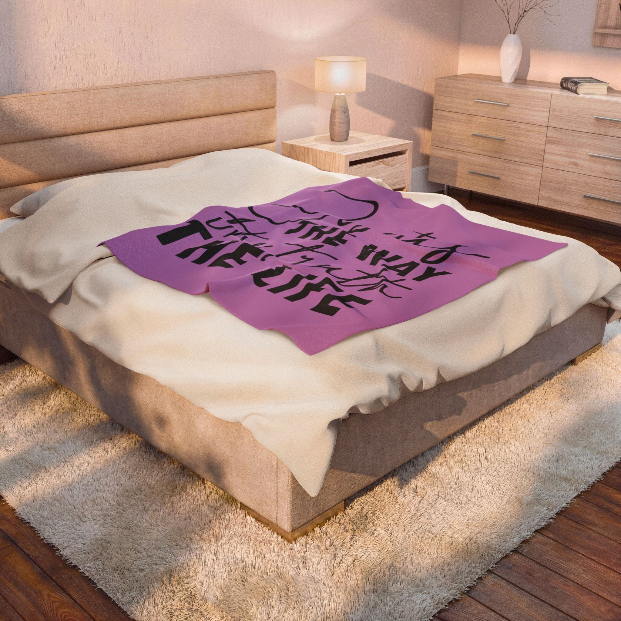 Faith Velveteen Plush Blanket — "Jesus The Way The Truth The Life" Throw - Grace & Grit Boutique