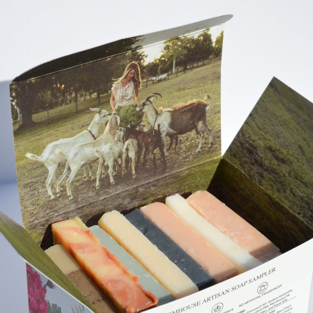 Farmhouse Artisan Goat Milk & Tallow Soap Sampler - Grace & Grit Boutique