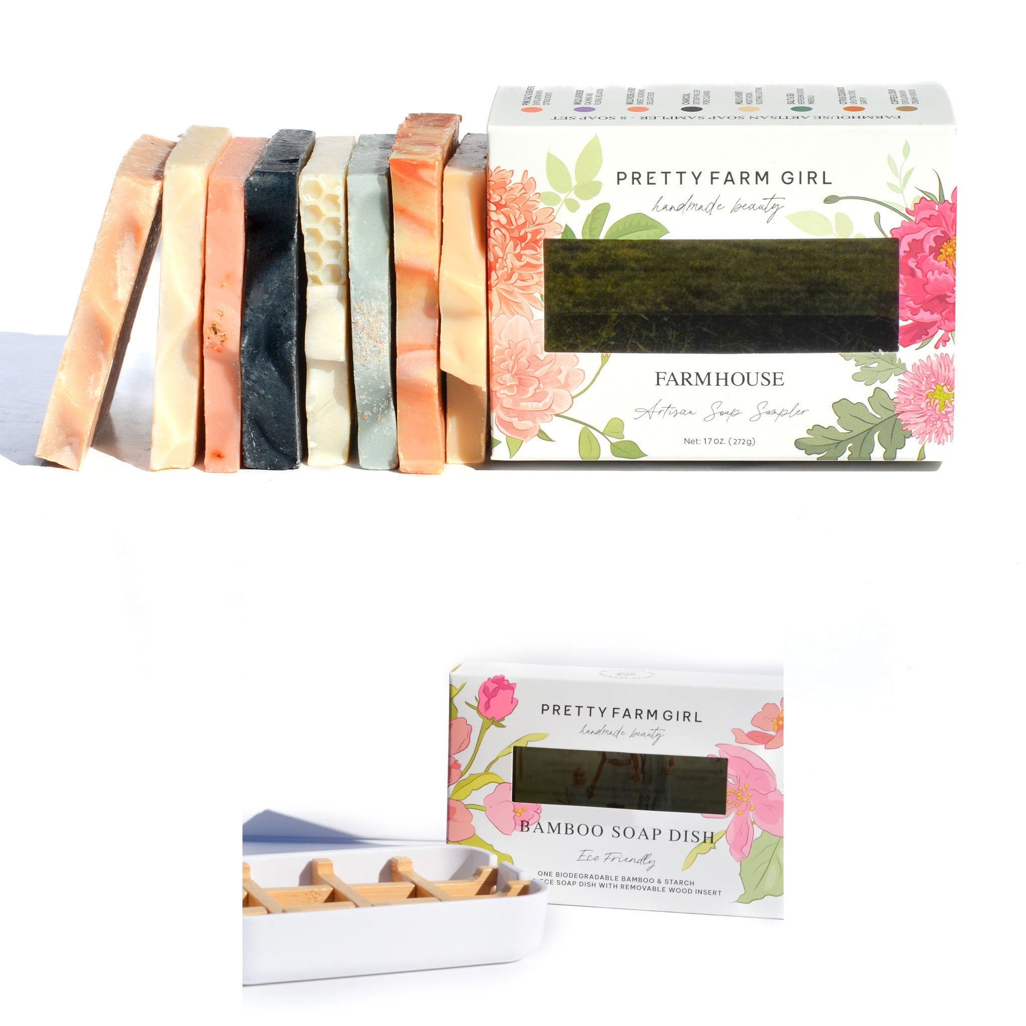 Farmhouse Artisan Goat Milk & Tallow Soap Sampler by Pretty farm girl