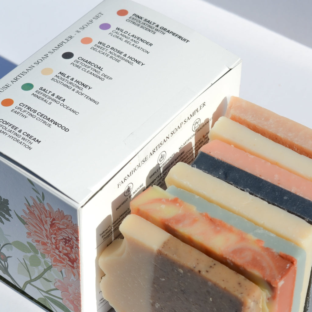 Farmhouse Artisan Goat Milk & Tallow Soap Sampler - Grace & Grit Boutique