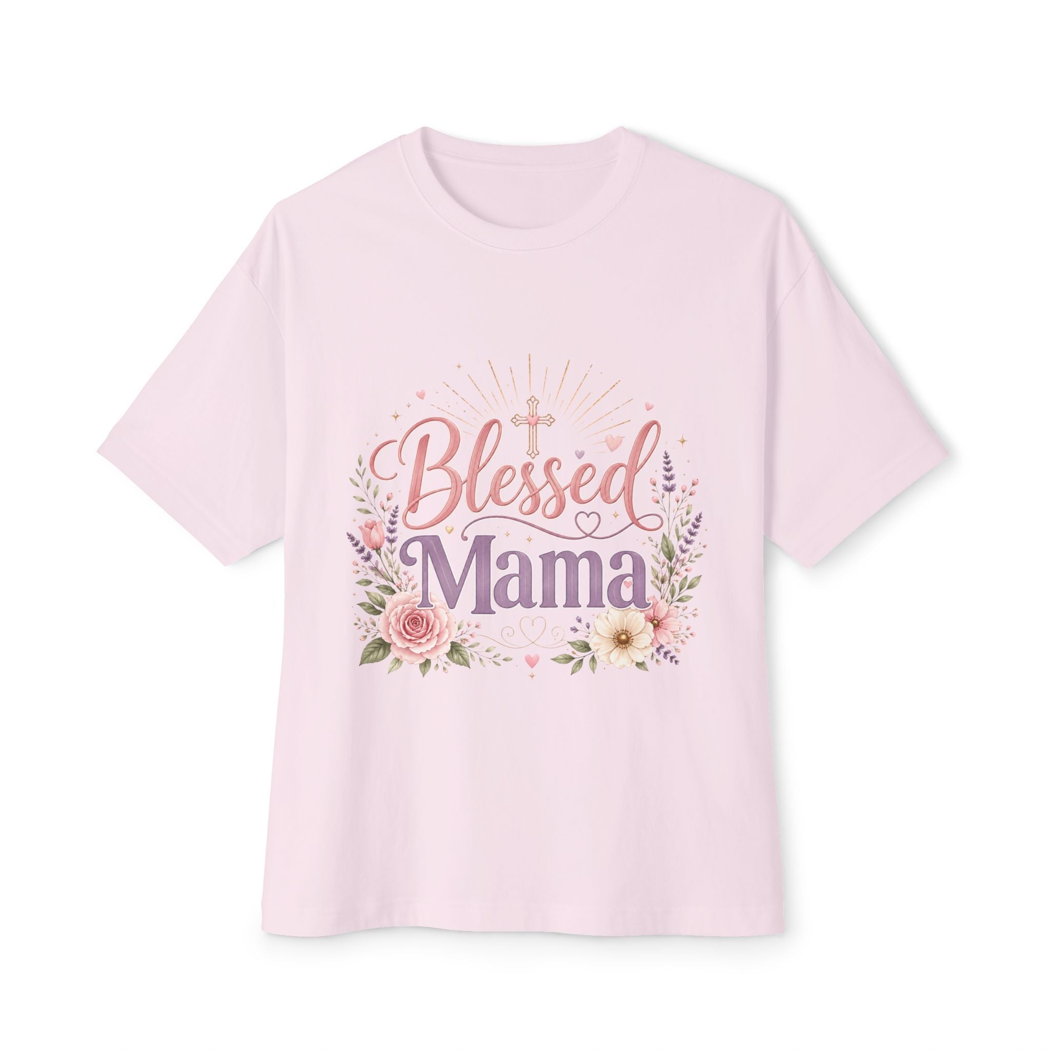 Floral Oversized Boxy Tee for Moms - Mother's Day Gift - Grace & Grit Boutique