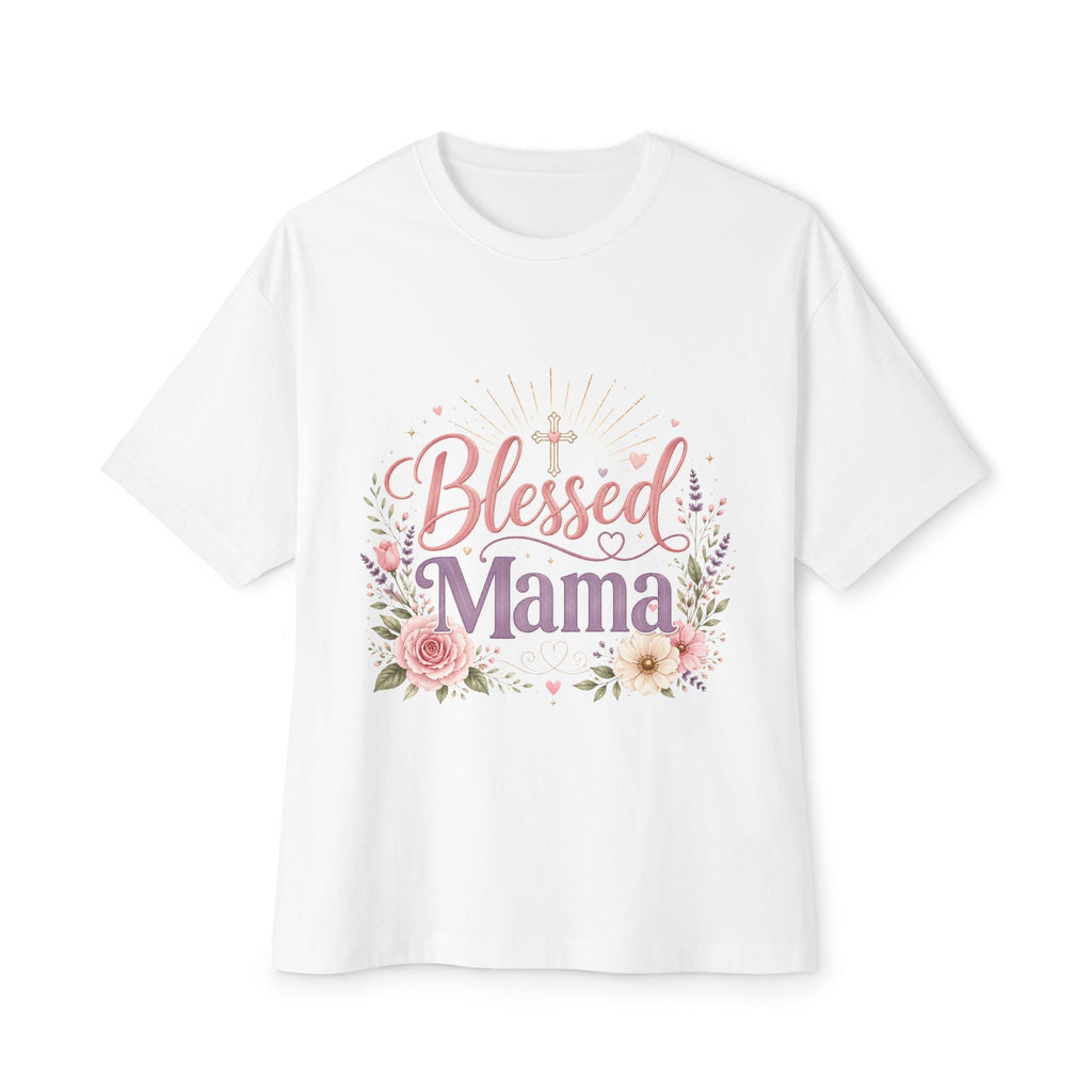 Floral Oversized Boxy Tee for Moms - Mother's Day Gift - Grace & Grit Boutique
