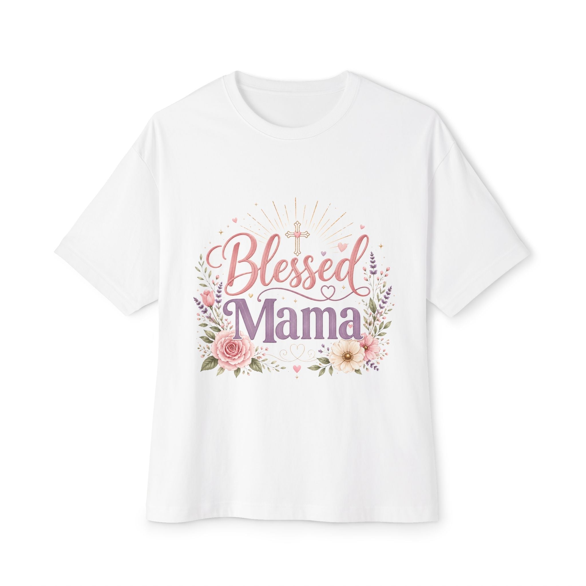 Floral Oversized Boxy Tee for Moms - Mother's Day Gift - Grace & Grit Boutique