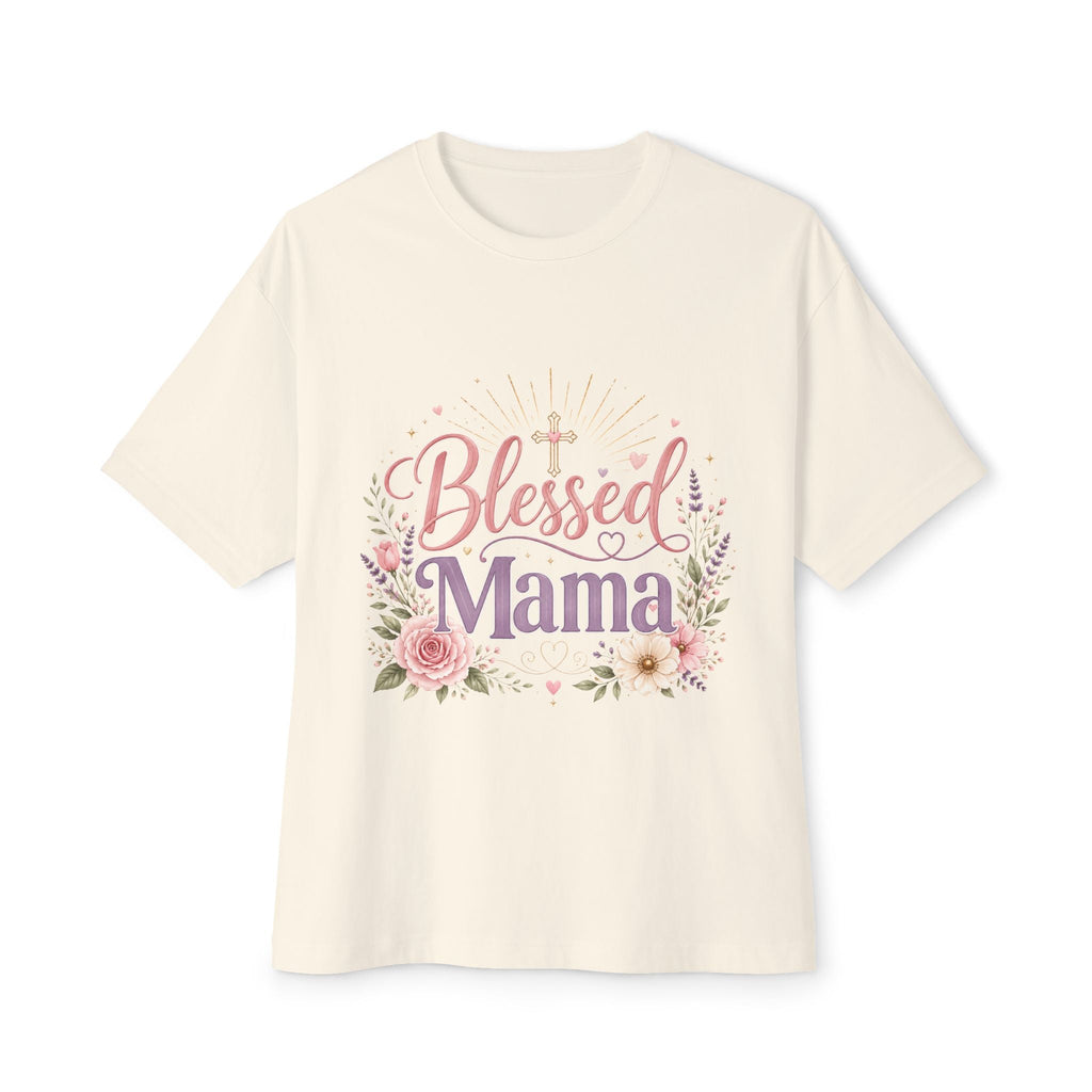 Floral Oversized Boxy Tee for Moms - Mother's Day Gift - Grace & Grit Boutique