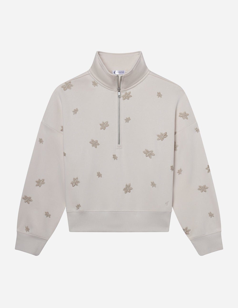 Floral Women's Half - Zip - Grace & Grit Boutique