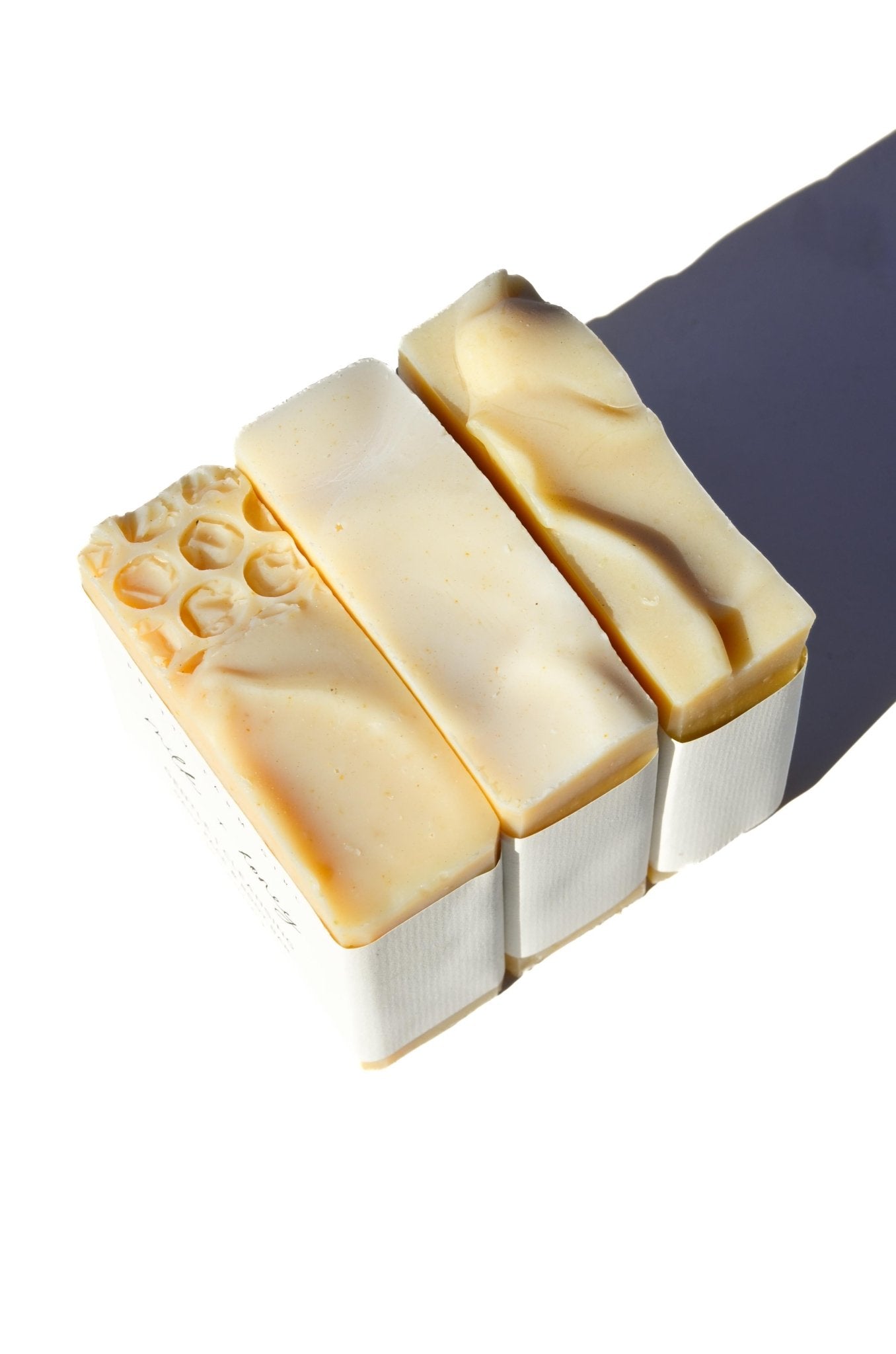 Fragrance Free Handmade Tallow + Goat Milk Soap Bar Trio - Grace & Grit Boutique