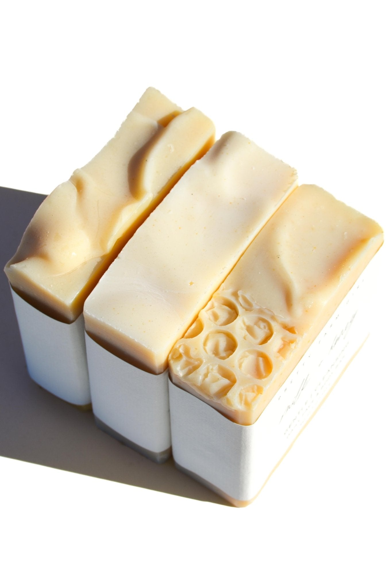 Fragrance Free Handmade Tallow + Goat Milk Soap Bar Trio - Grace & Grit Boutique