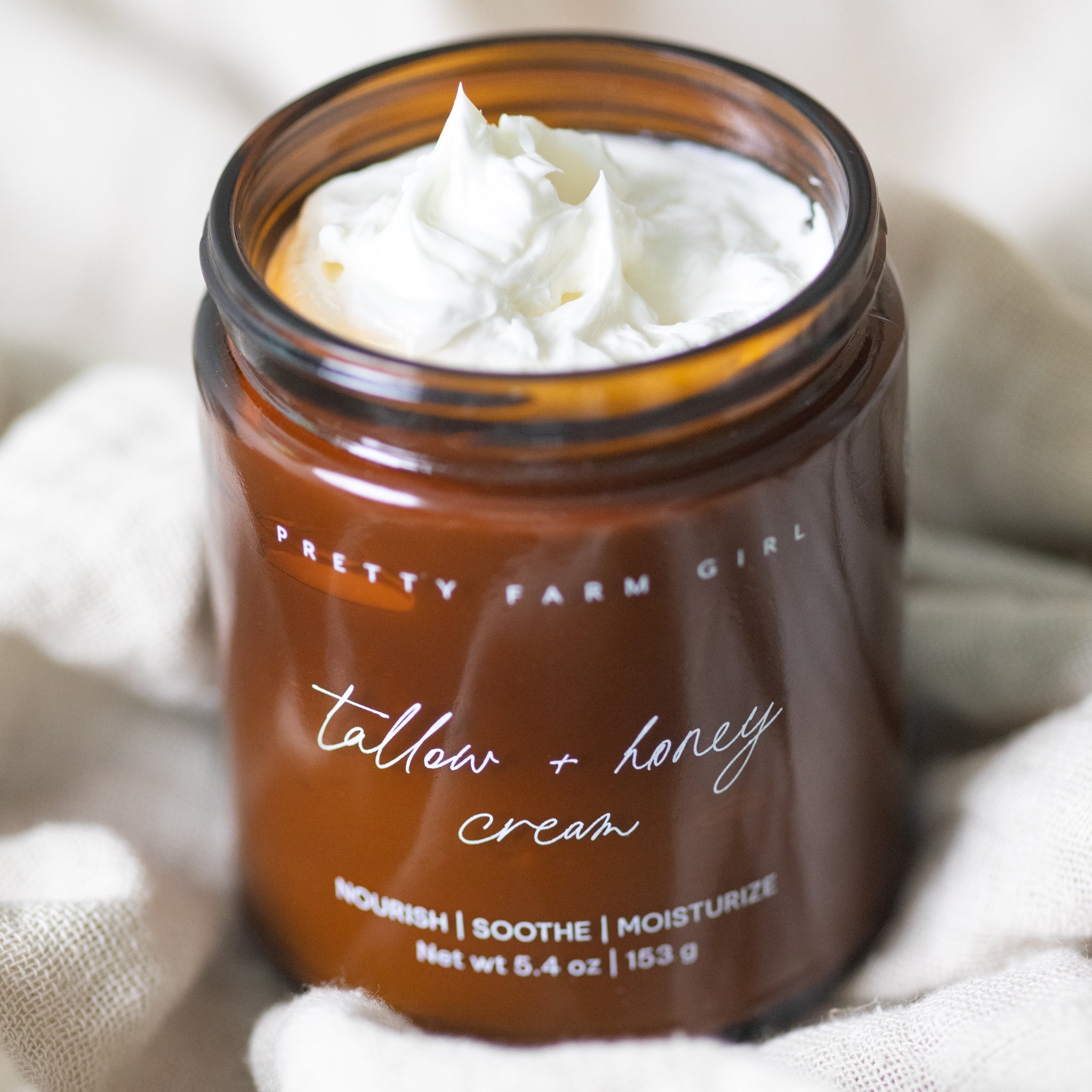 Fragrance Free Tallow + Honey Cream for Sensitive Skin - Grace & Grit Boutique