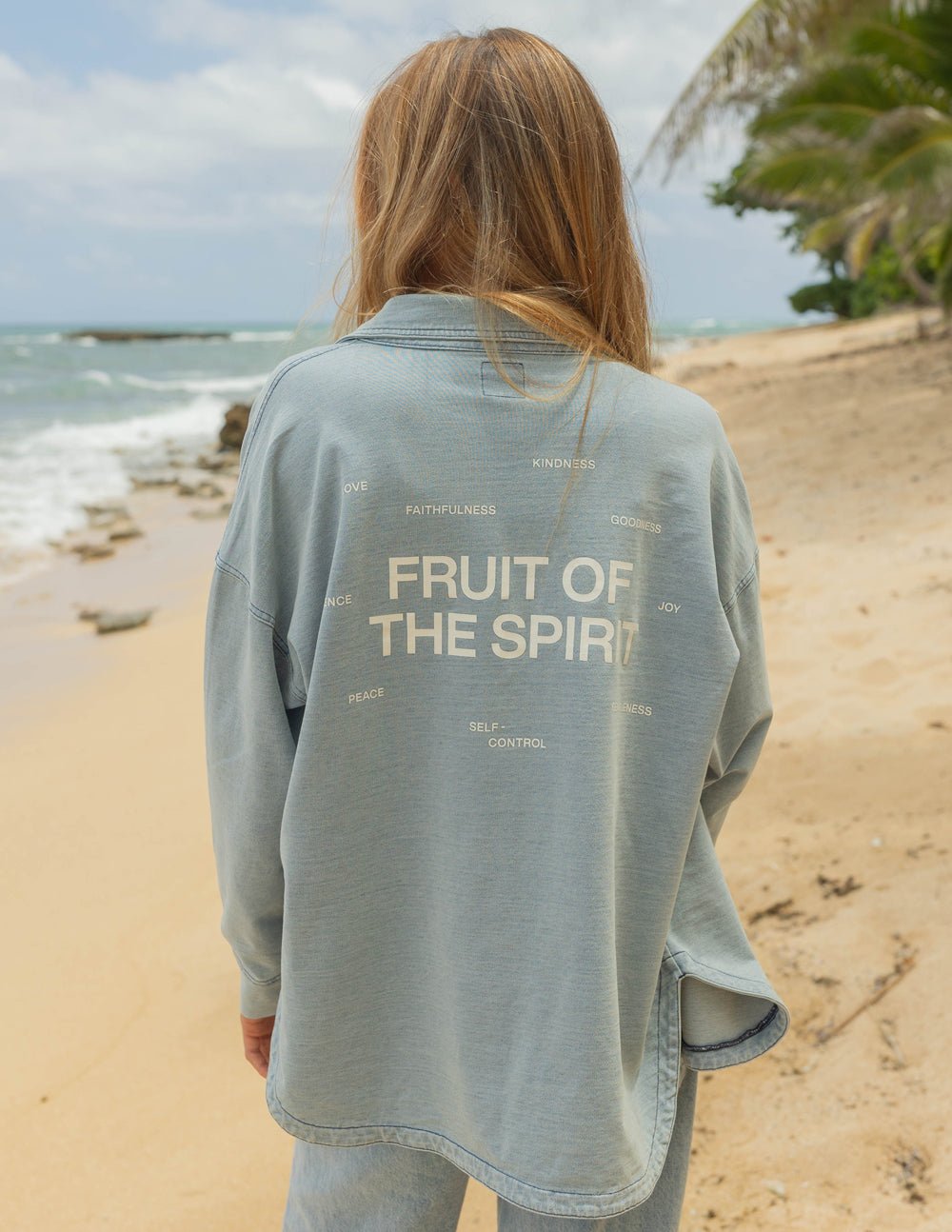 Fruit of the Spirit Shacket - Grace & Grit Boutique